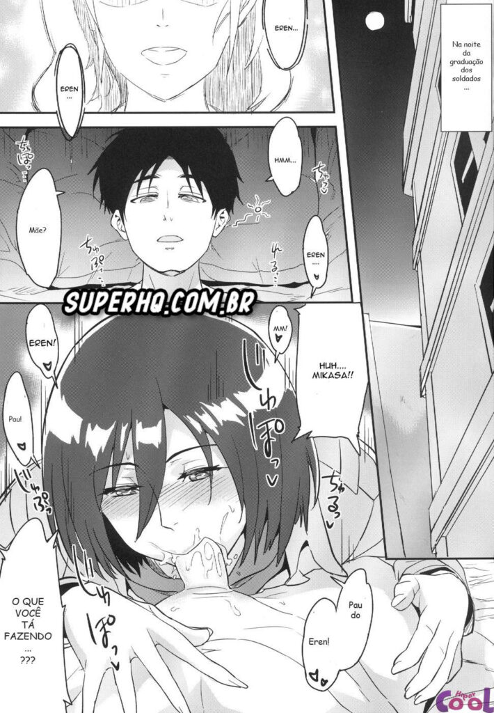 Eren quer gozar na buceta de Mikasa - Hentai