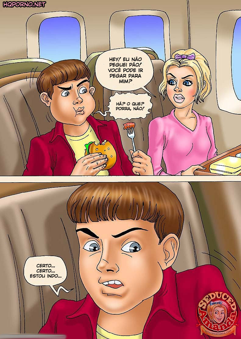 As aventuras de Amanda - Putaria no avião