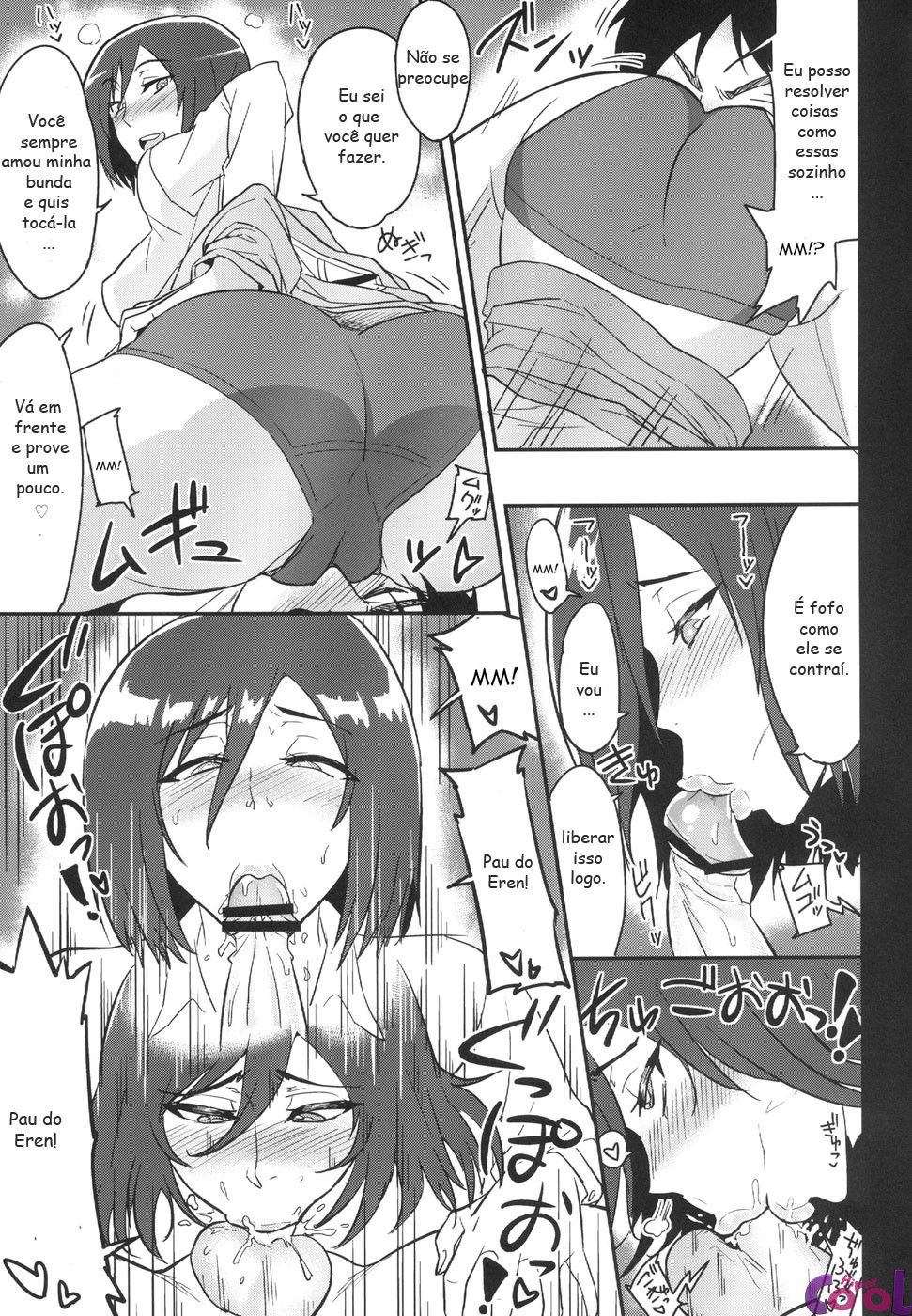 Eren quer gozar na buceta de Mikasa