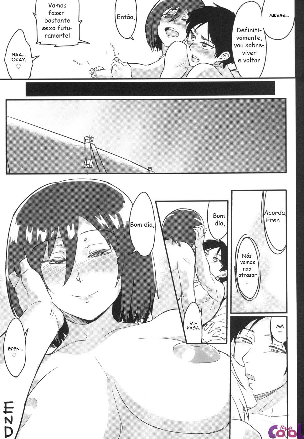 Eren quer gozar na buceta de Mikasa