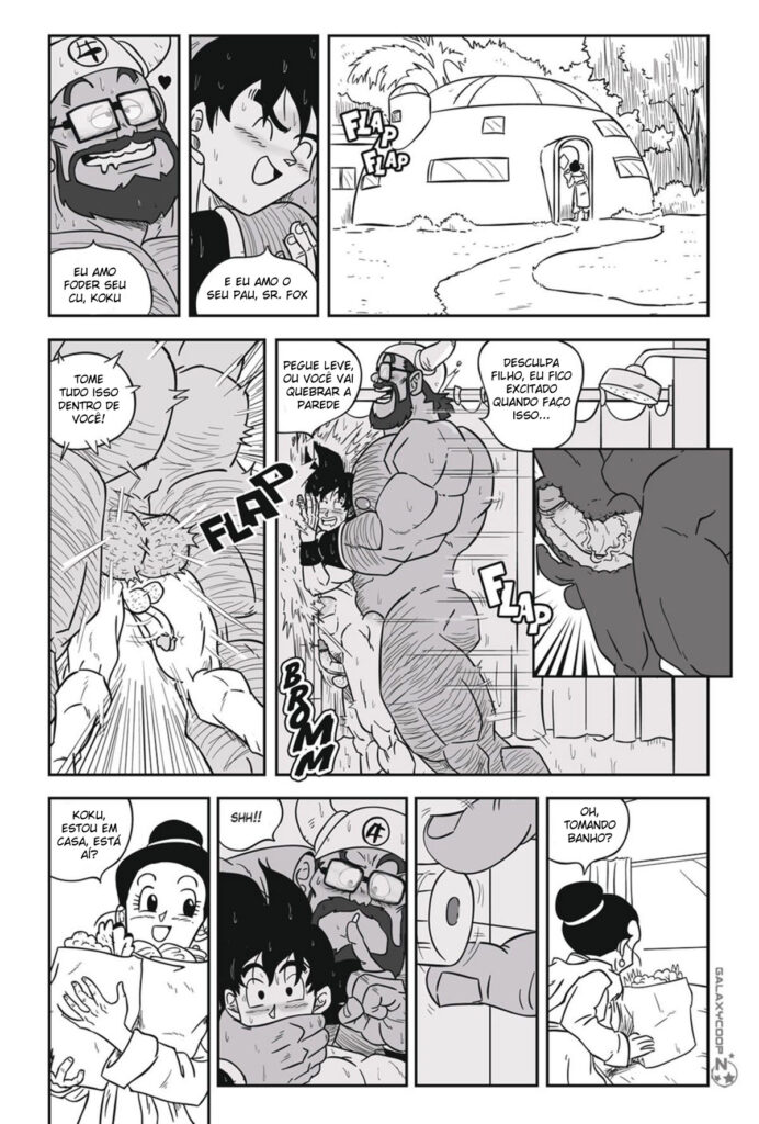 Goku e o Sogro Roludo - Hentai Gay
