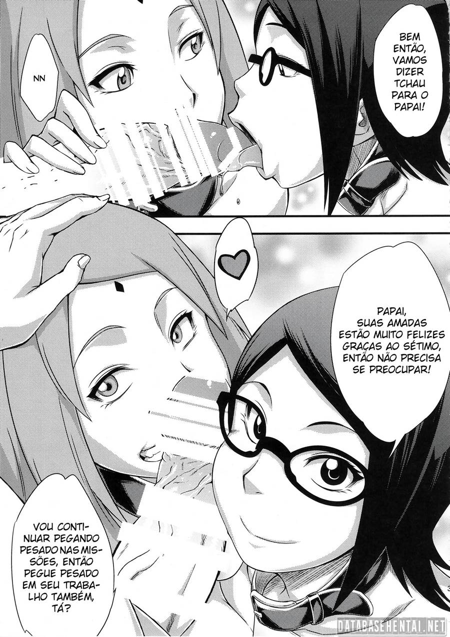 Sakura e Sarada - Intimidade de mãe e filha
