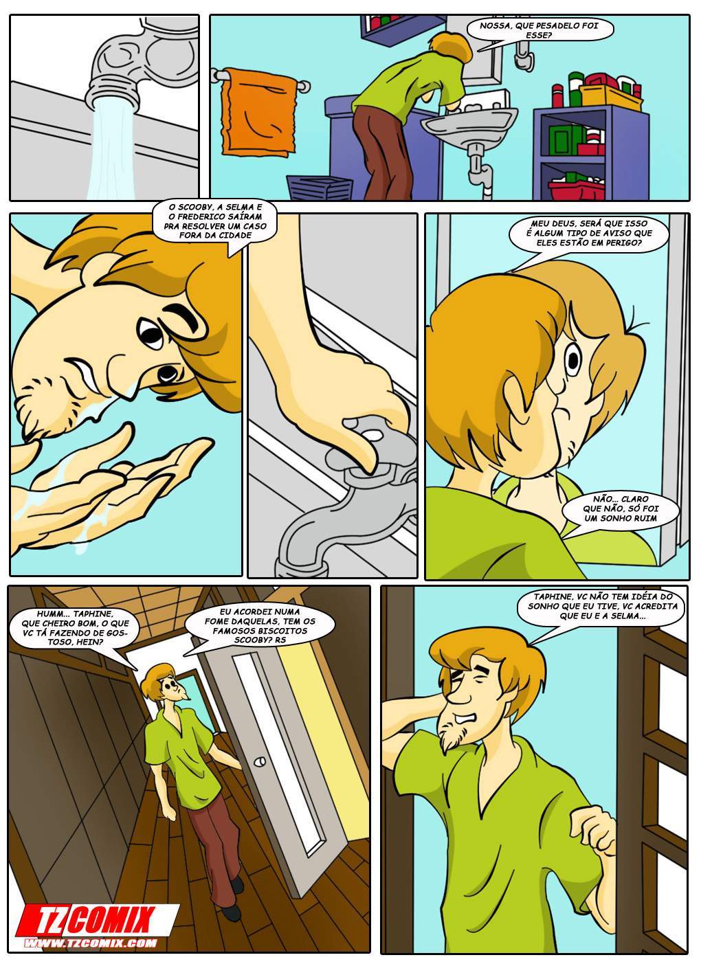 Scooby Doo Pornô - O mistério da buceta ruiva