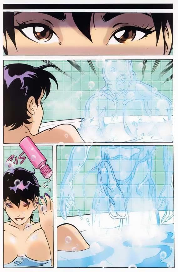 Um banho com o homem invisível