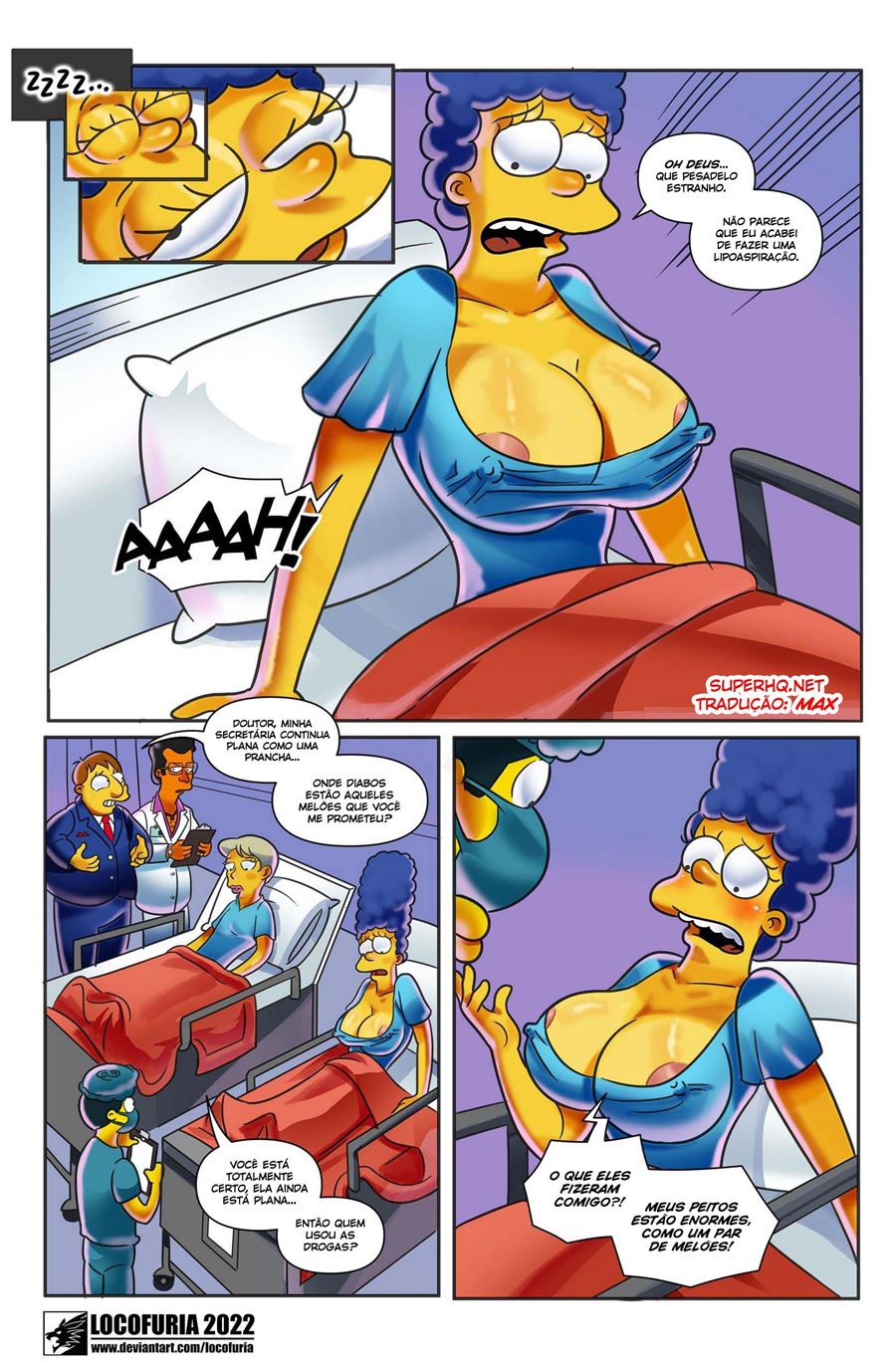Os novos peitos de Marge Simpsons