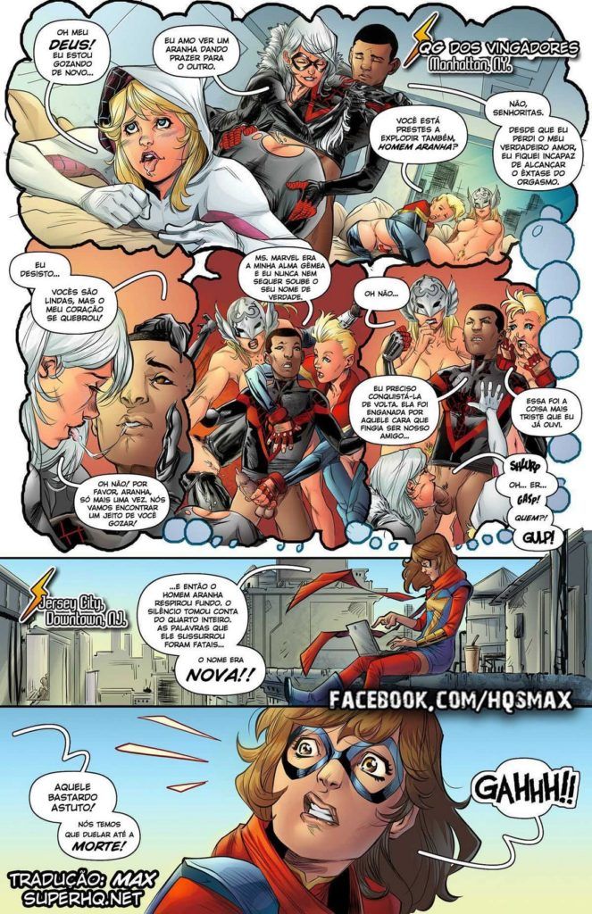 Marvel Hentai - Putaria entre os grandes Heróis