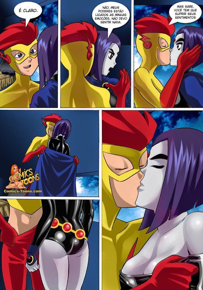 Kid Flash fodendo a Ravena