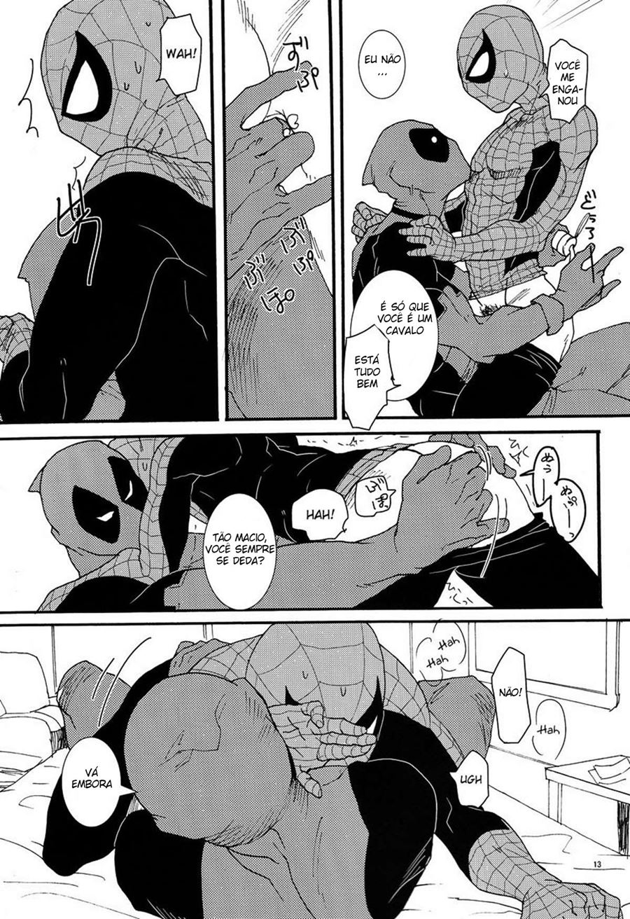 Homem Aranha e Deadpool - Quadrinho Pornô Gay