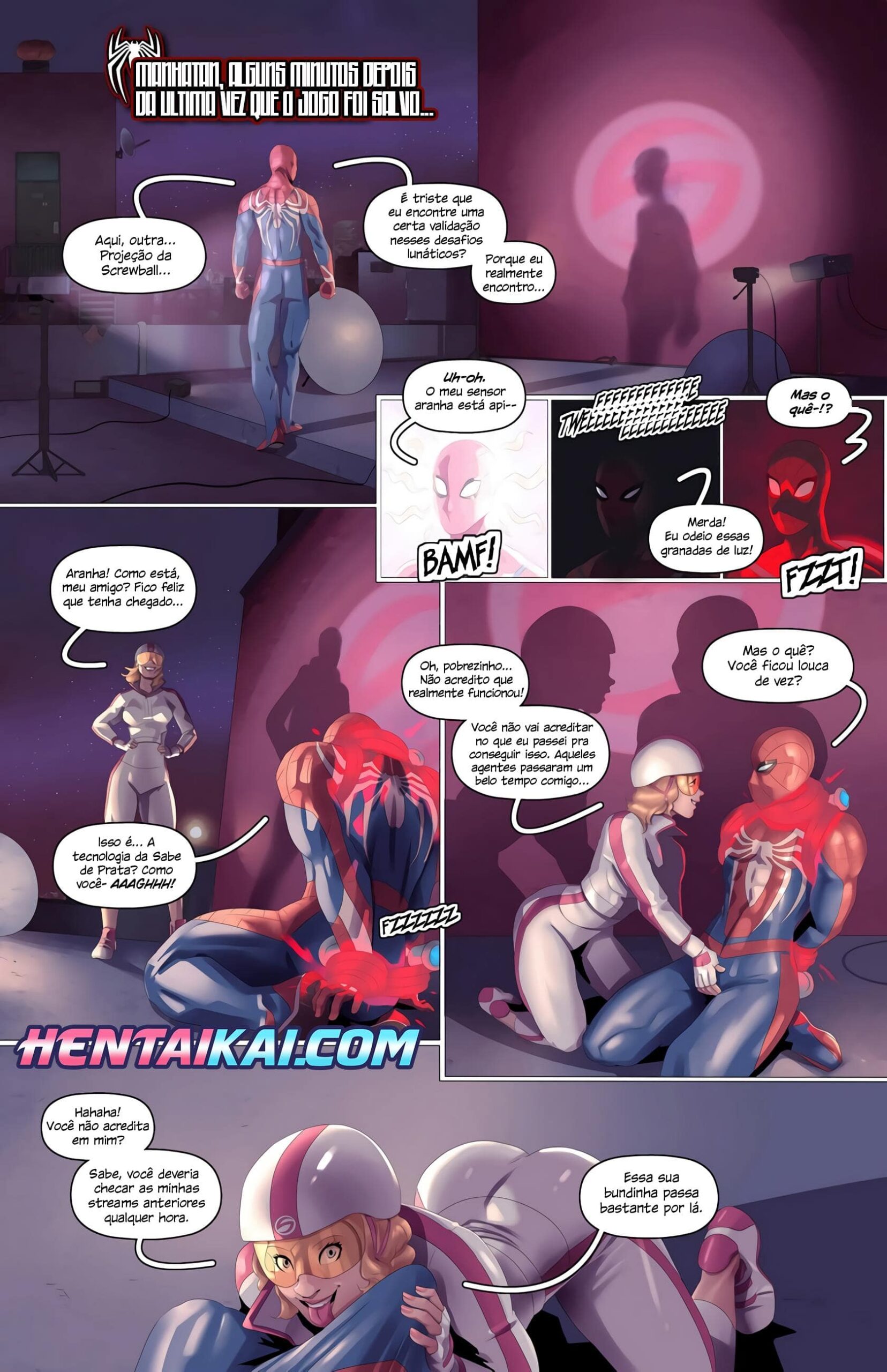 Hentai Spider Man - O aranha contra a Screwball
