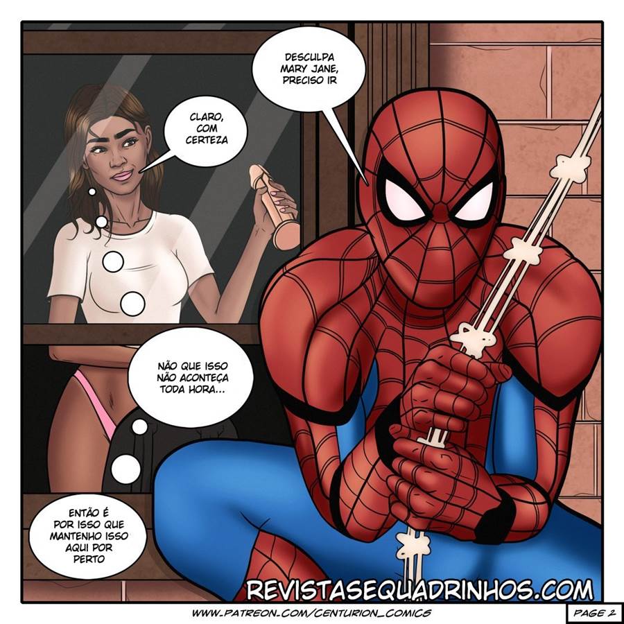 Spiderman Hentai - Gozando com as garotas em casa