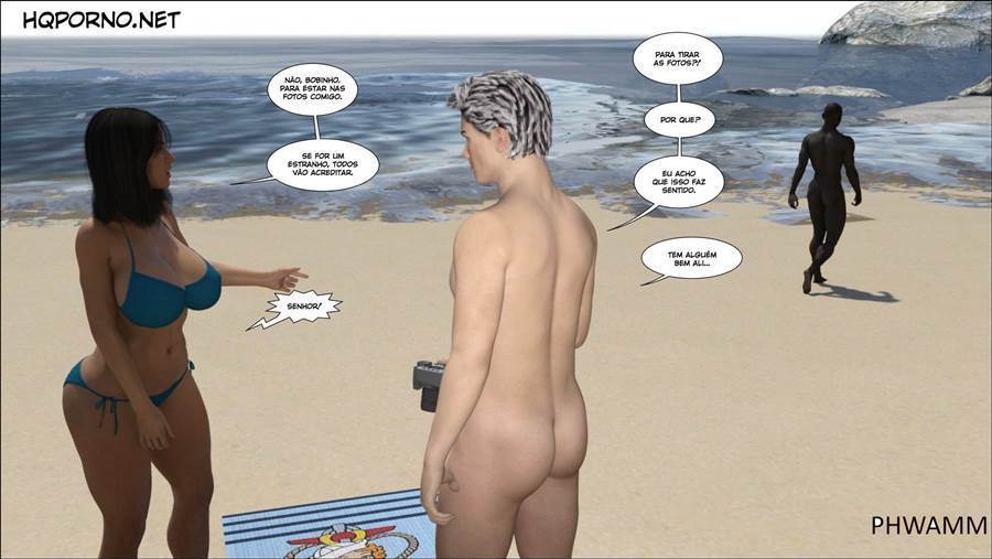 Tirinhas de Sexo - Nude's Beach