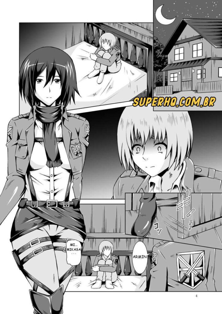 Mikasa e Armin fazendo Sexo Intenso - Hentai