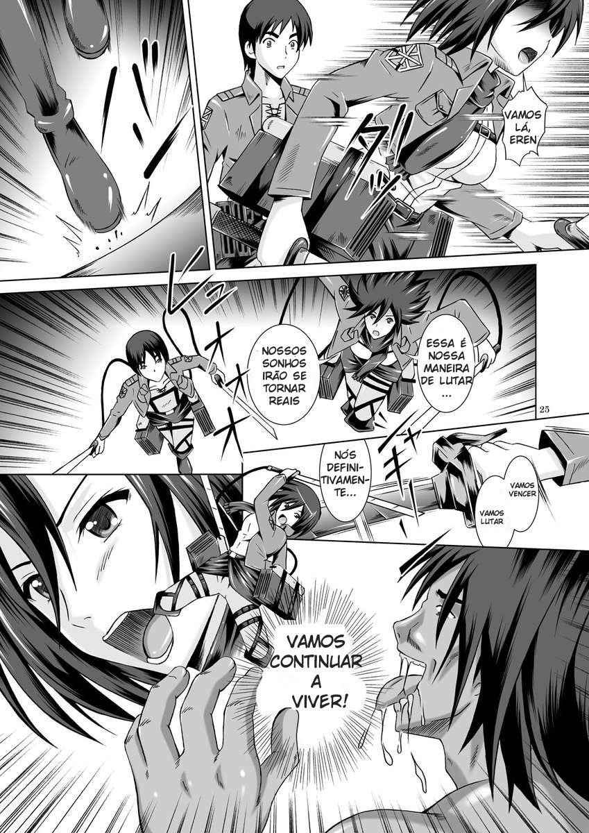 Mikasa e Armin fazendo Sexo Intenso