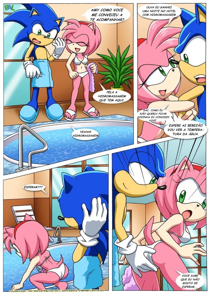 Sonic comendo a bucetinha gostosa da Rose