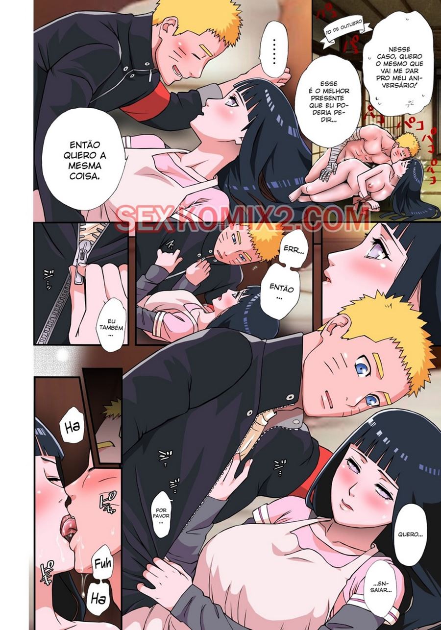 O sexo romântico entre Naruto e Hinata