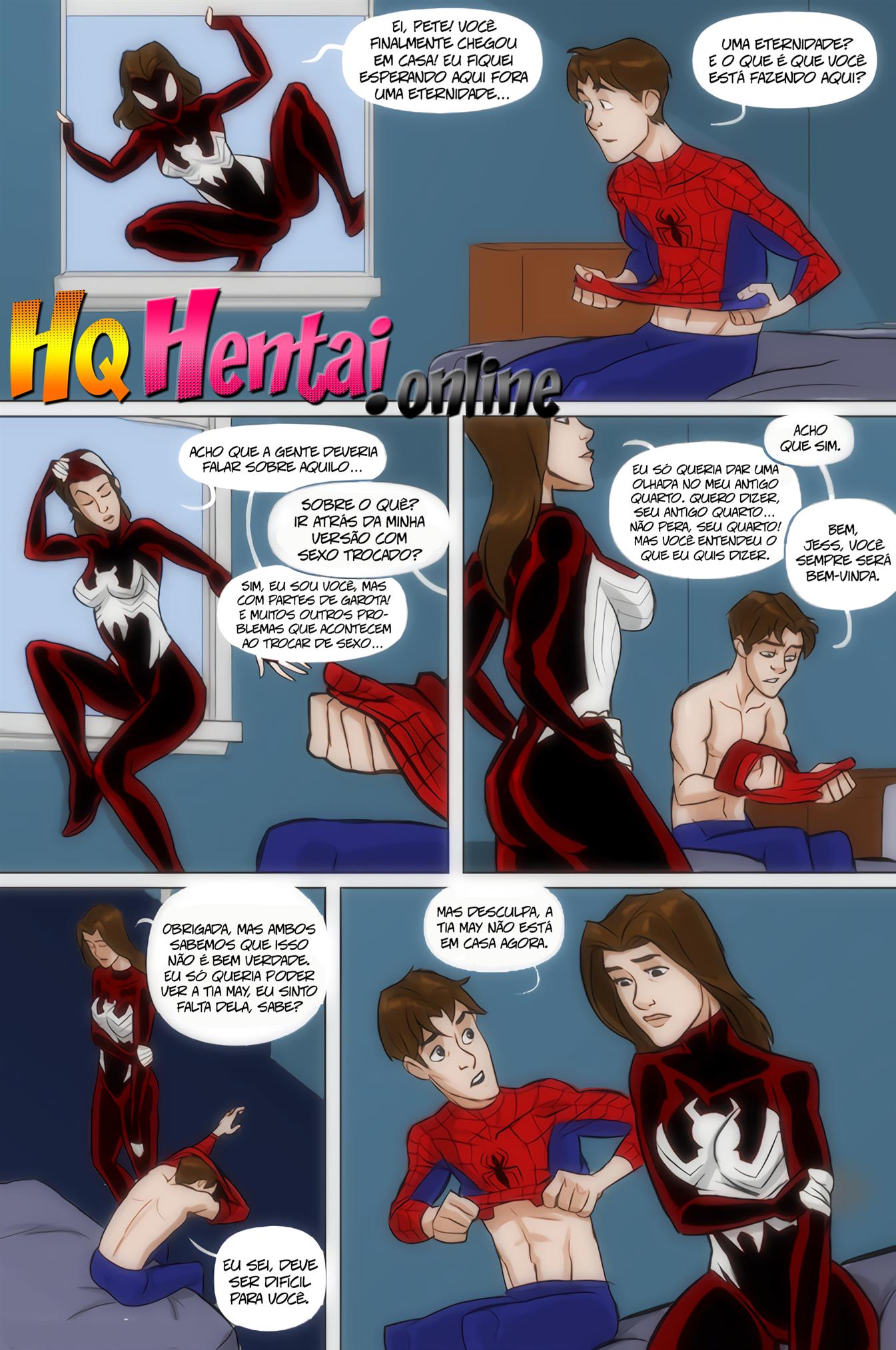 Ver comics porn - Marvel Hentai do Incesto Aranha